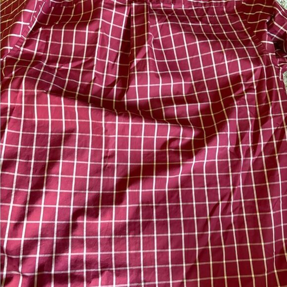 Jos. A. Bank Red and White Casual Button Down Shirt EUC - Picture 4 of 5